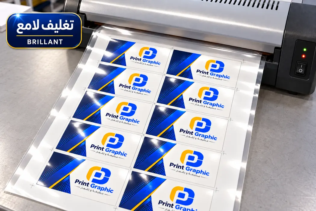 Cartes avec plastification brillante