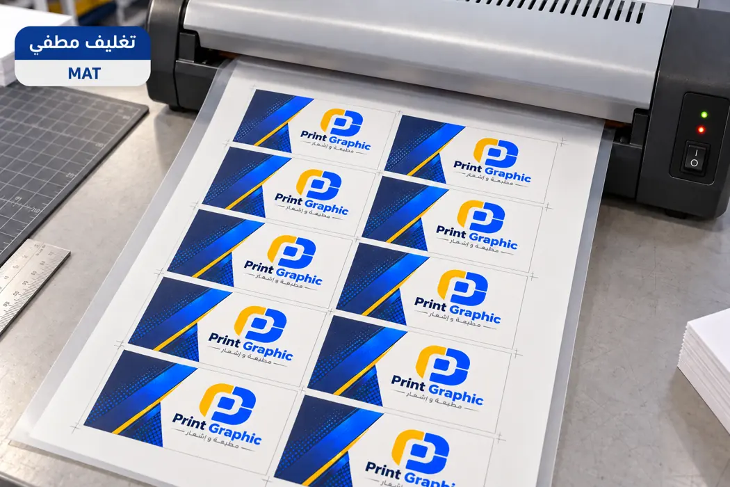 Cartes avec plastification mate
