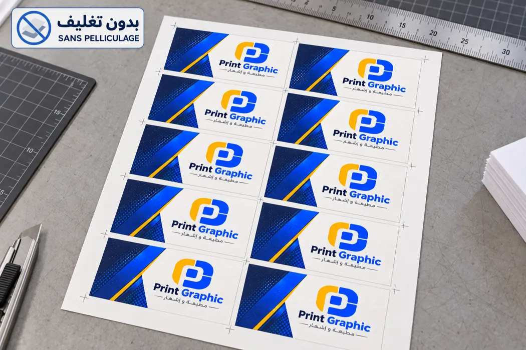 Cartes sans plastification